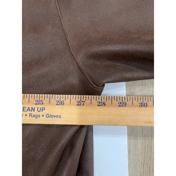 Wilsons Leather Men's Brown Genuine Leather Bomber Jacket Full Zip Size XL - Picture 16 of 16